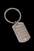 Engraved Dogtag Keyring